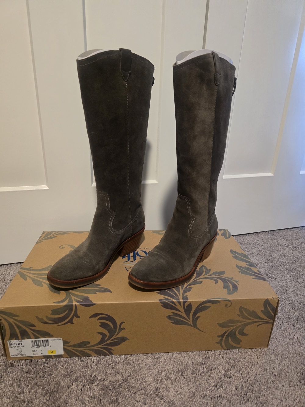 Shelby Gray Suede Over-the-Knee Boots